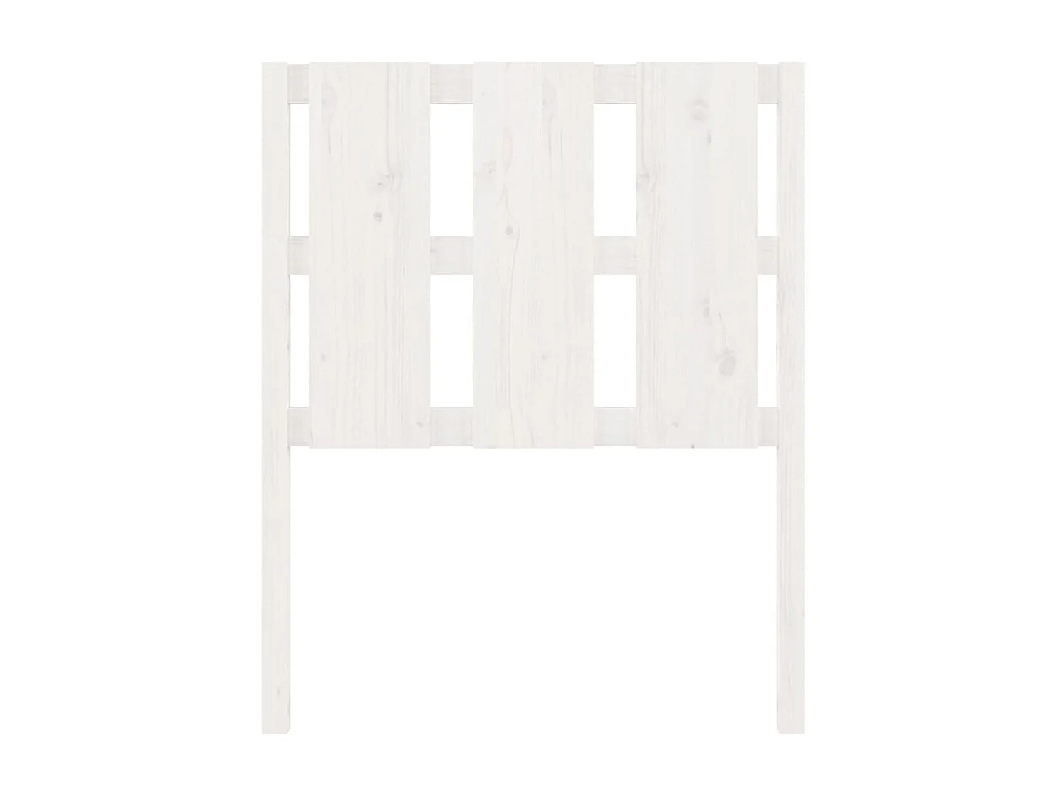 Tête de lit Blanc 80,5x4x100 cm Bois massif de pin POI99937 BonneVie Meuble