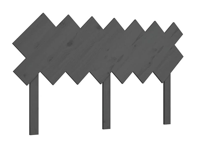 Tête de lit Gris 151,5x3x81 cm Bois massif de pin POI29289 BonneVie Meuble