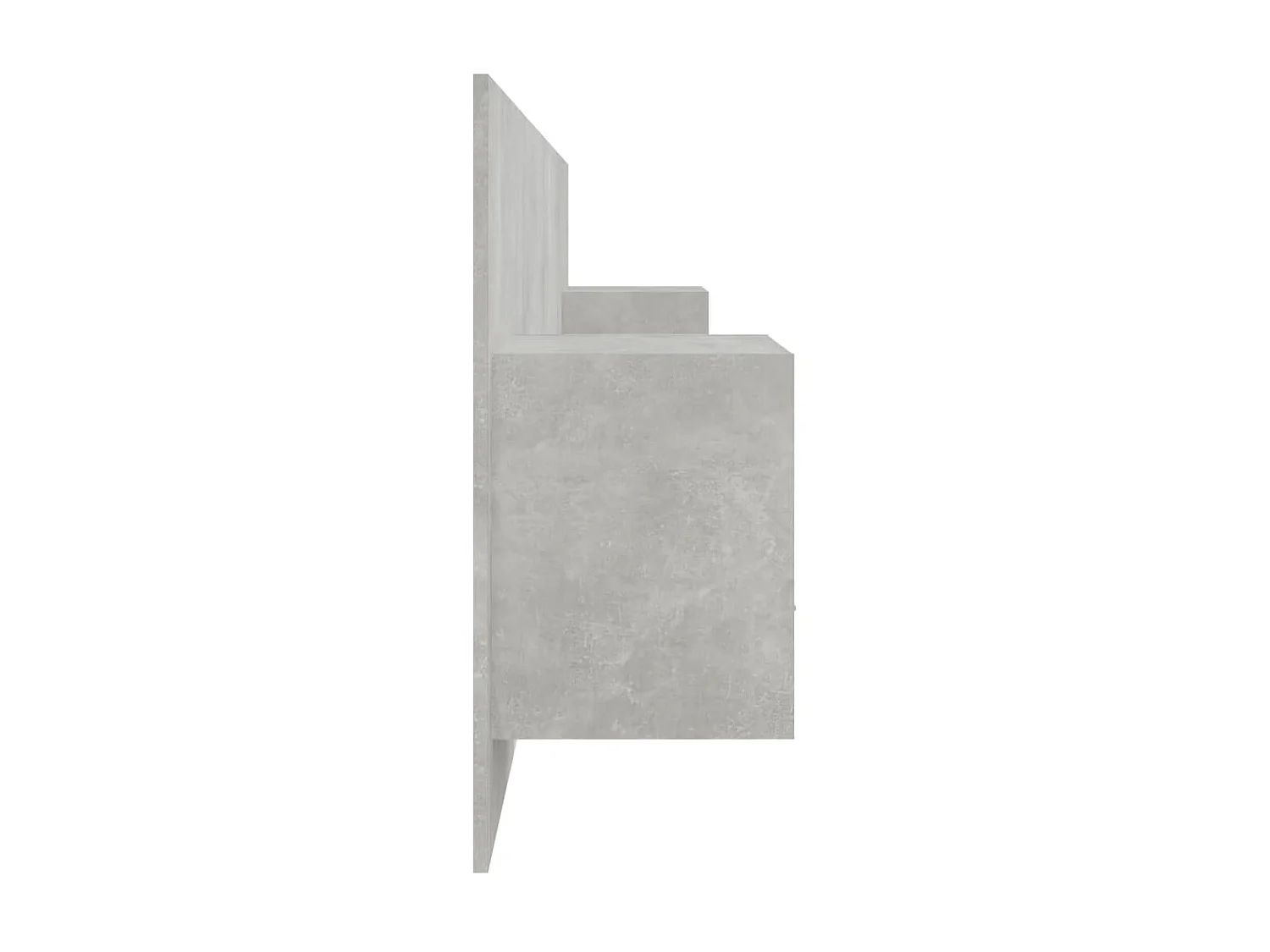 Cabecero de cama con mesitas madera contrachapada gris hormigón ES26109