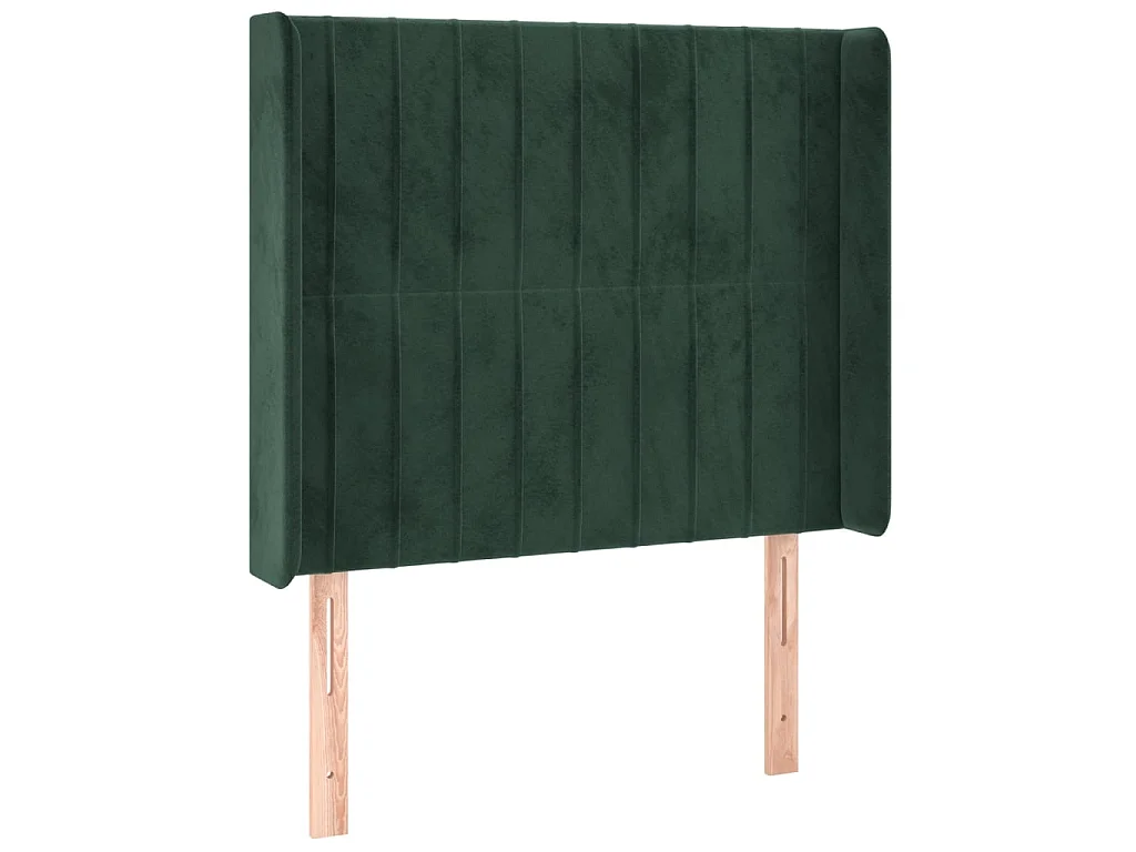 LED Kopfteil,Bettkopfteil Dunkelgrün 83x16x118/128 cm Samt -gkd85557