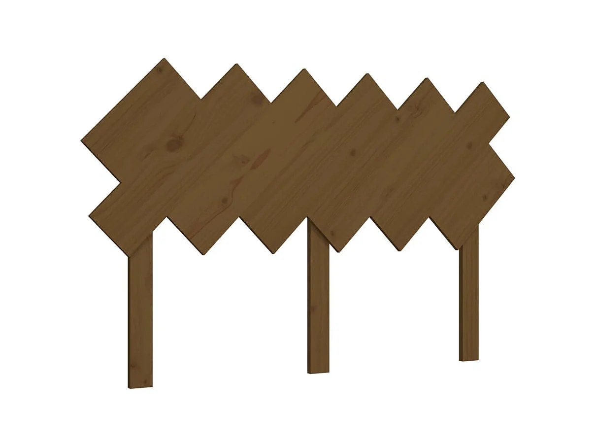 Tête de lit Marron miel 132x3x81 cm Bois massif de pin POI95892 BonneVie Meuble