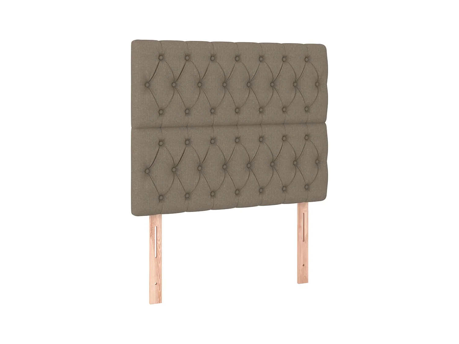 Têtes de lit 2 pcs Taupe 100x7x78/88 cm Tissu POI35311 BonneVie Meuble