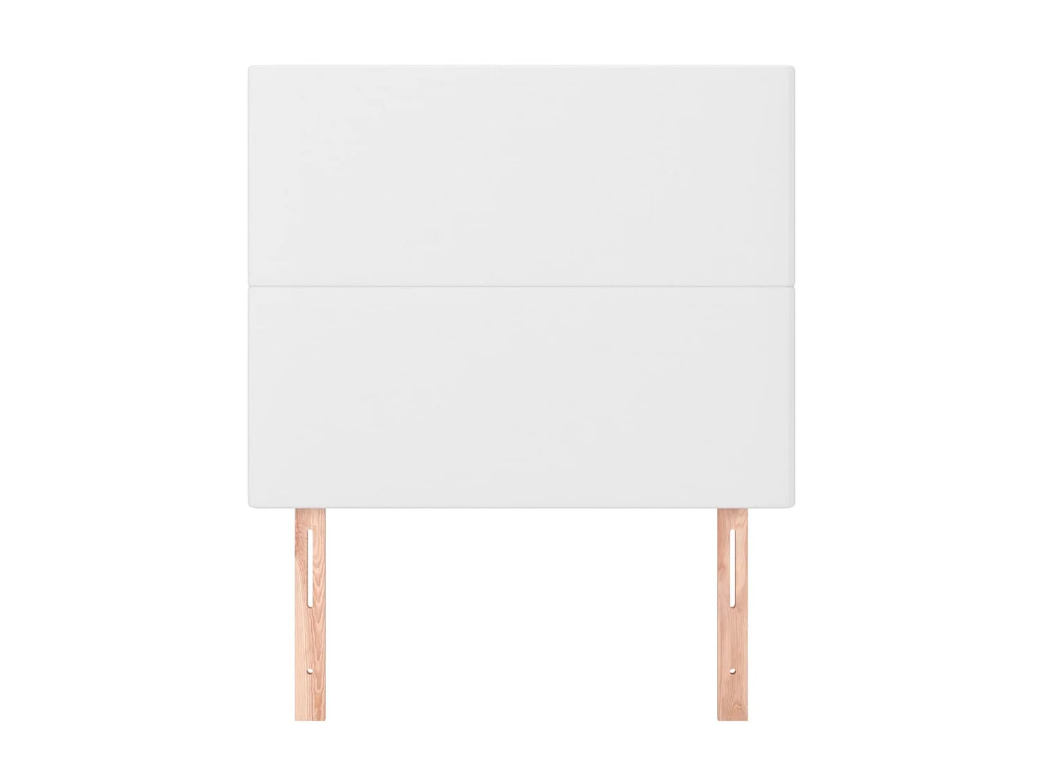 Cabeceros 2 unidades de cuero sintético blanco 80x5x78/88 cm ES16750