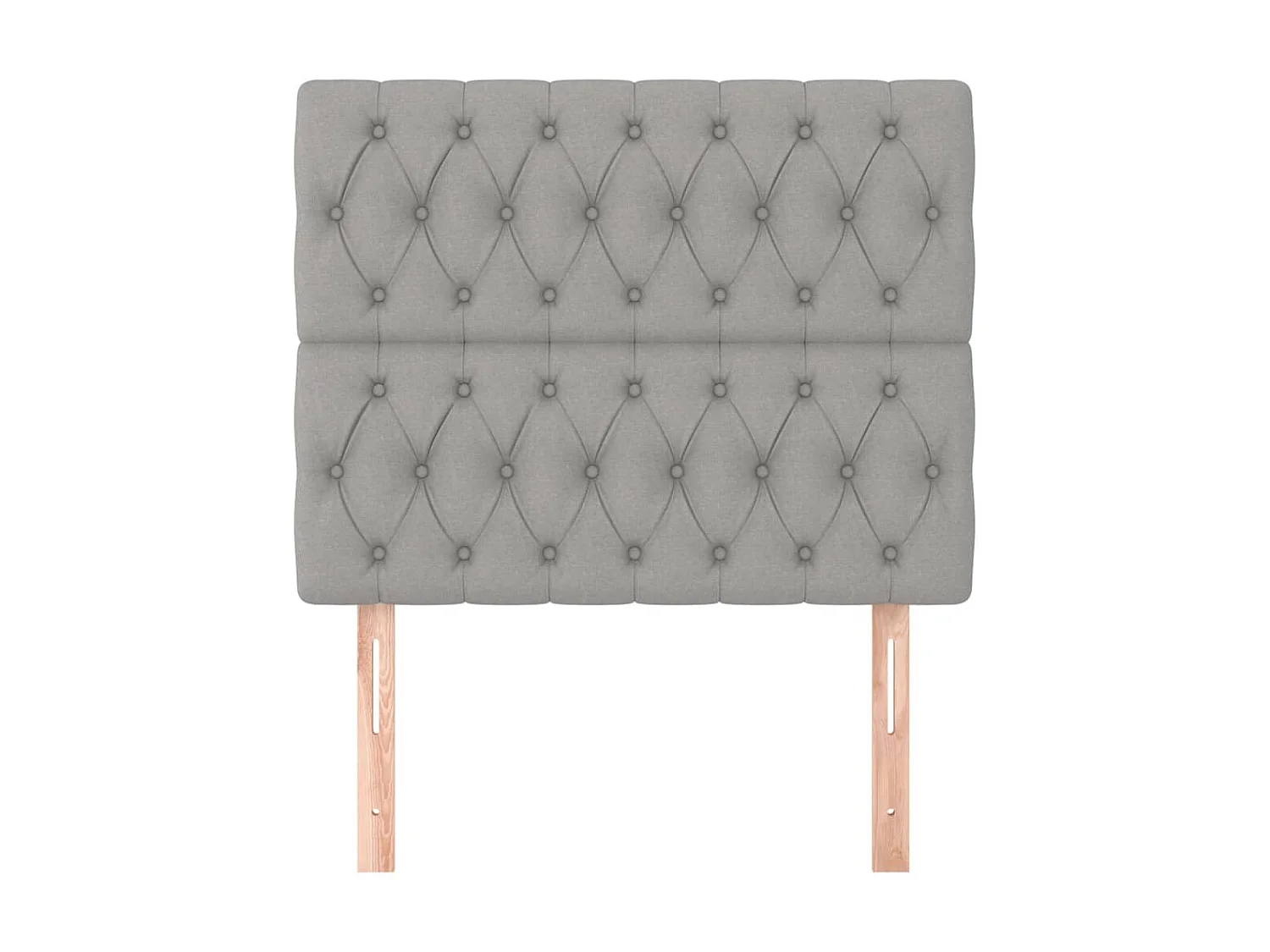 2 Pz Testiere Grigio Chiaro 100x7x78/88 cm in Tessuto CFW263536