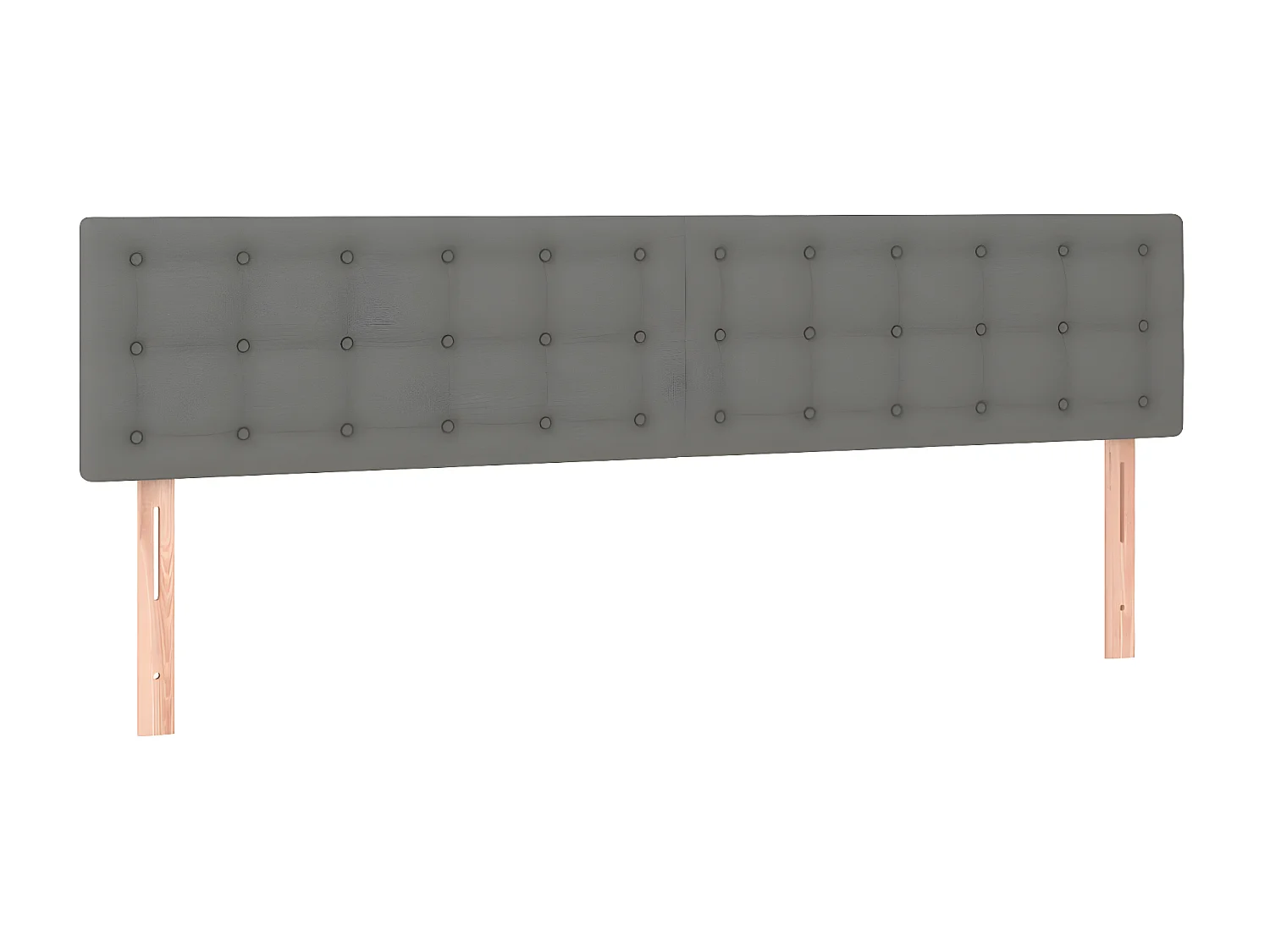 Tête de lit à LED Gris foncé 160x5x78/88 cm Tissu POI68383 BonneVie Meuble