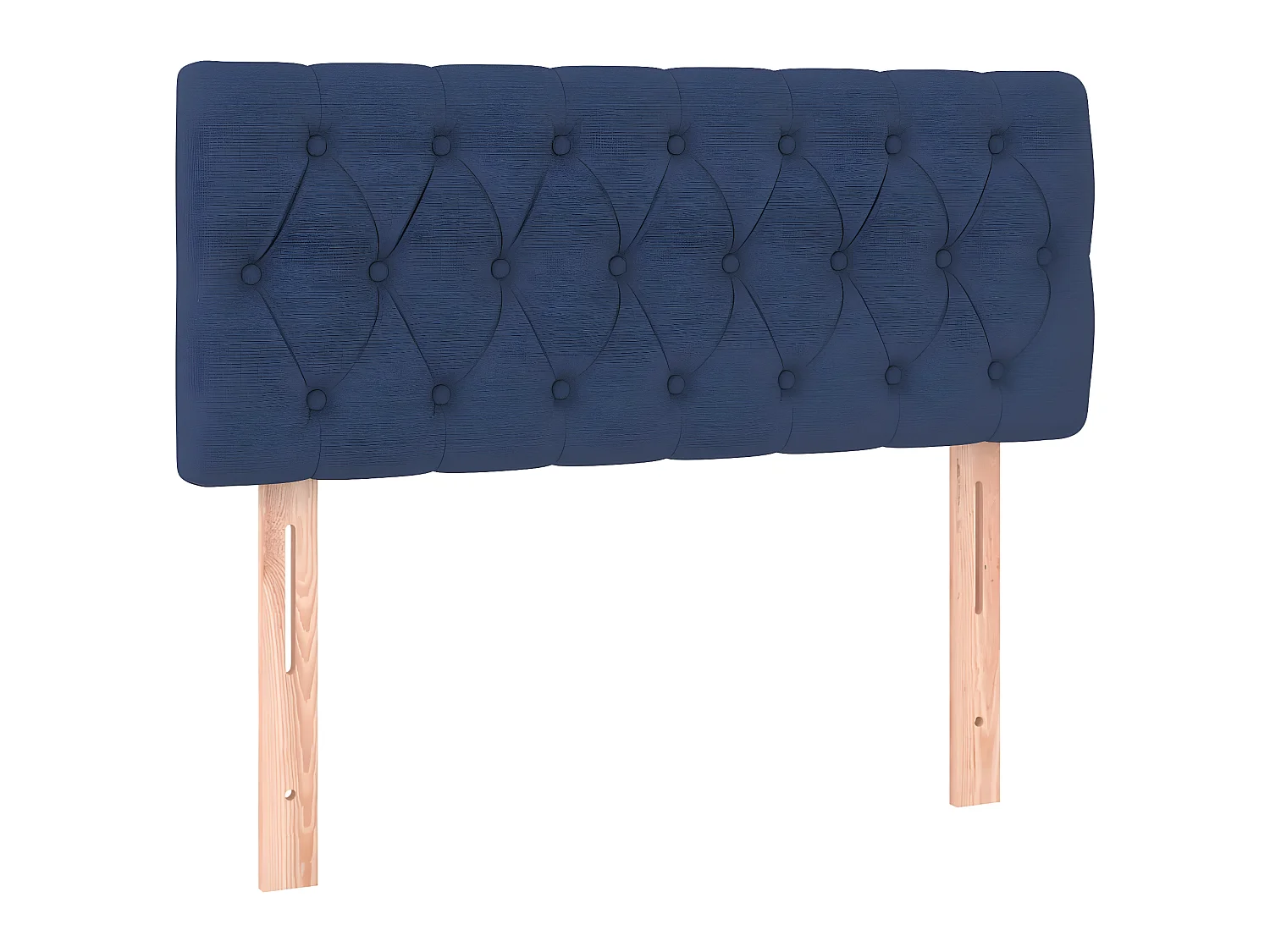 LED Kopfteil,Bettkopfteil Blau 90x7x78/88 cm Stoff -gkd43726