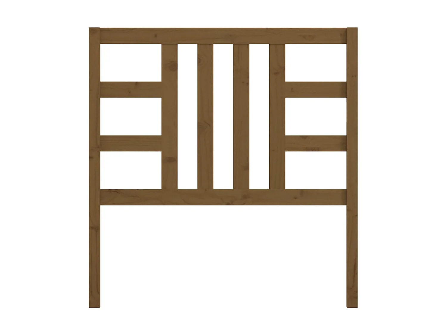 Cabeceira de cama 96x4x100 cm pinho maciço castanho mel PT519143