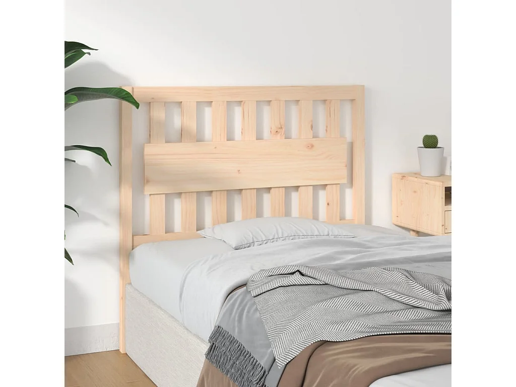 Tête de lit 105,5x4x100 cm Bois massif de pin POI93918 BonneVie Meuble