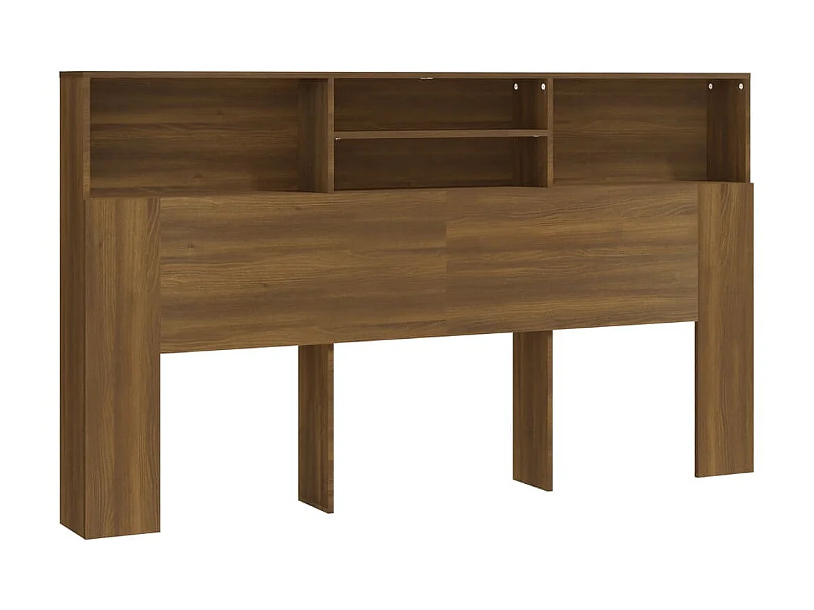 Armoire de tête de lit Chêne marron 180x19x103,5 cm POI99699 BonneVie Meuble