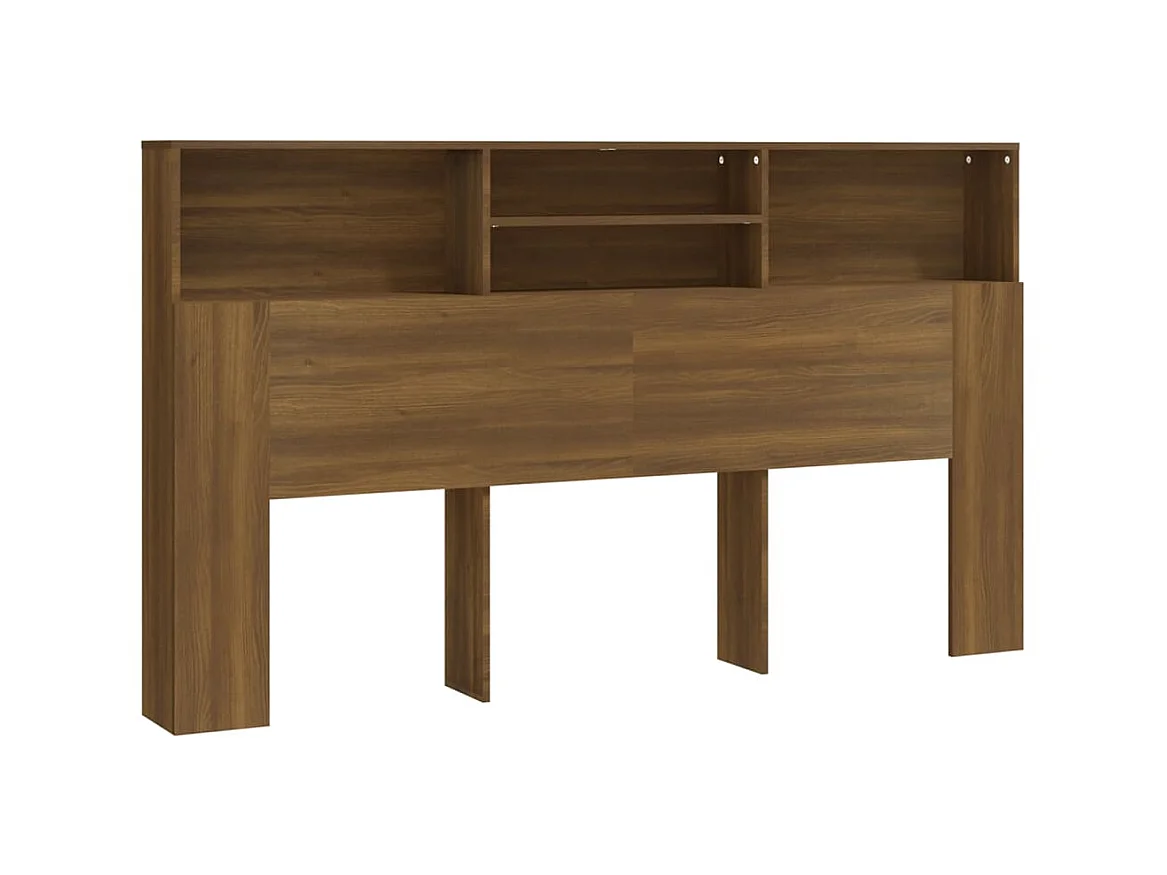 Mueble cabecero color marrón roble 180x19x103,5 cm ES46670