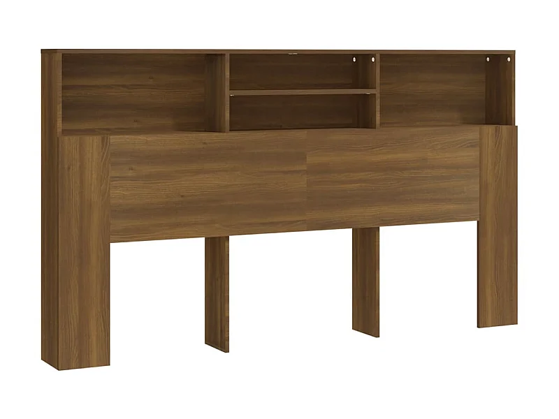 Armoire de tête de lit Chêne marron 180x19x103,5 cm POI99699 BonneVie Meuble