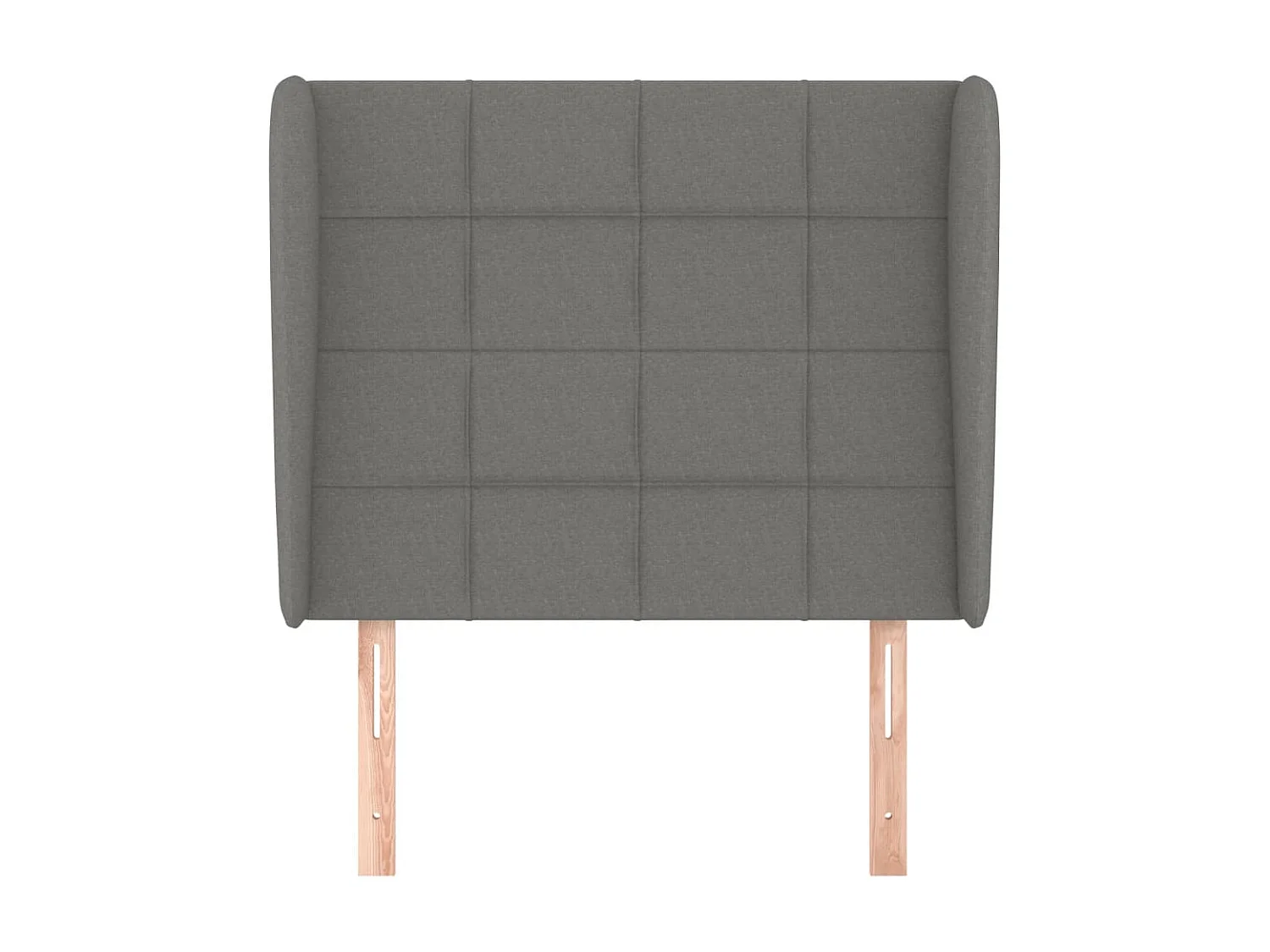 Tête de lit avec oreilles Gris foncé 93x23x118/128 cm Tissu POI47872 BonneVie Meuble