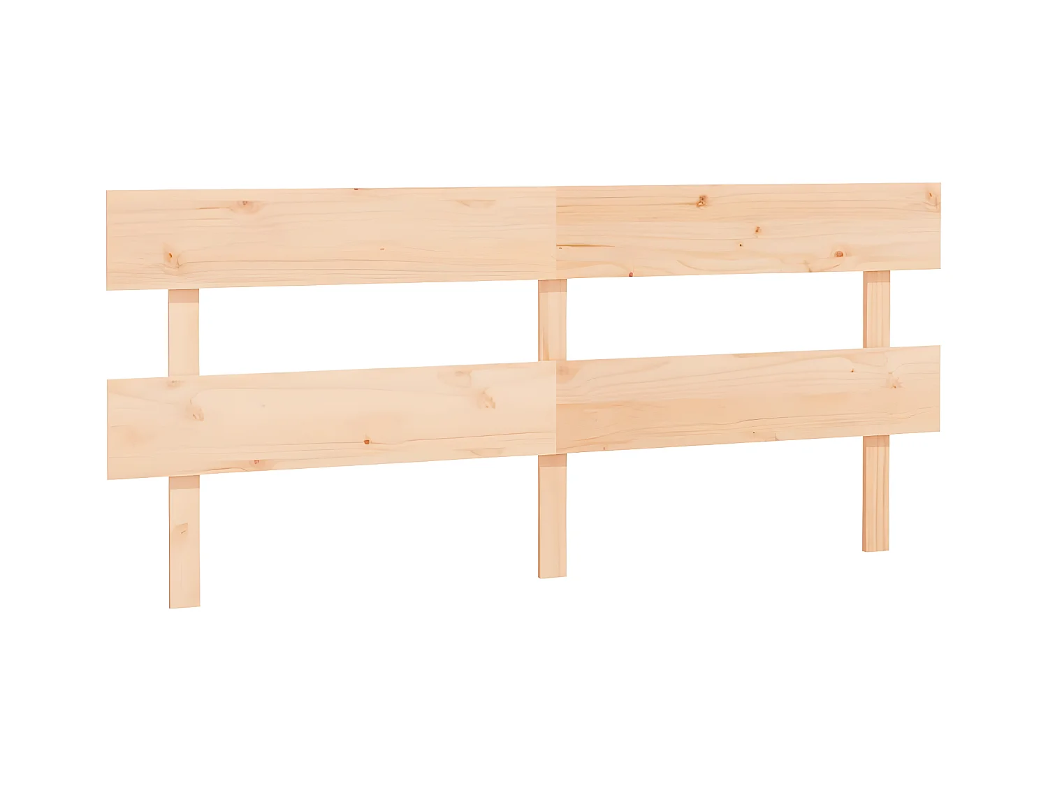 Tête de lit 204x3x81 cm Bois massif de pin POI61741 BonneVie Meuble