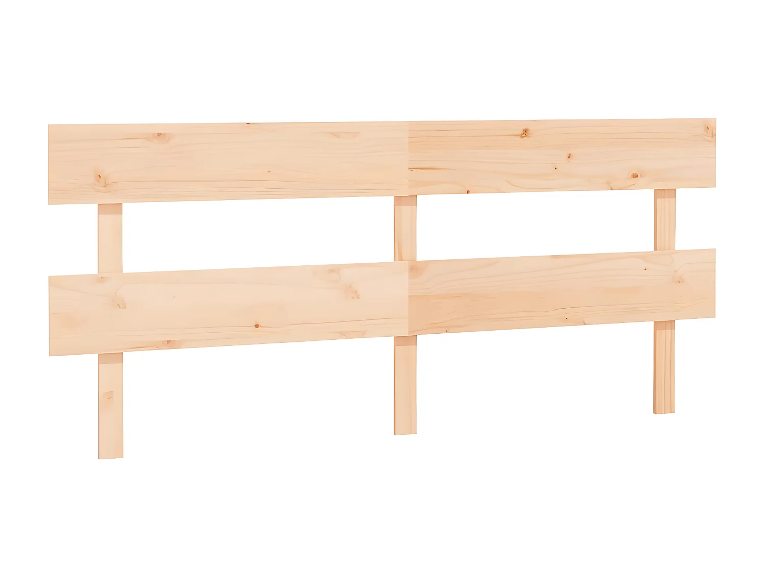 Tête de lit 204x3x81 cm Bois massif de pin POI61741 BonneVie Meuble