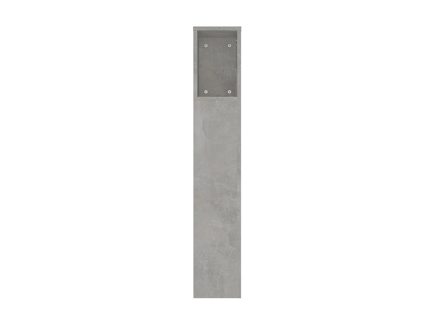 Armoire de tête de lit Gris béton 220x18,5x104,5 cm POI96711 BonneVie Meuble