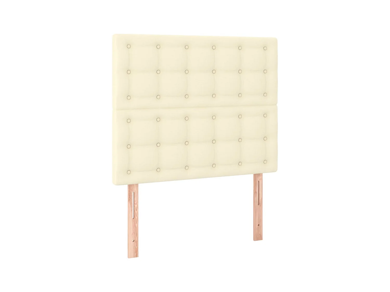Testiere | Testate del letto 2 pz Crema 80x5x78/88 cm in Similpelle