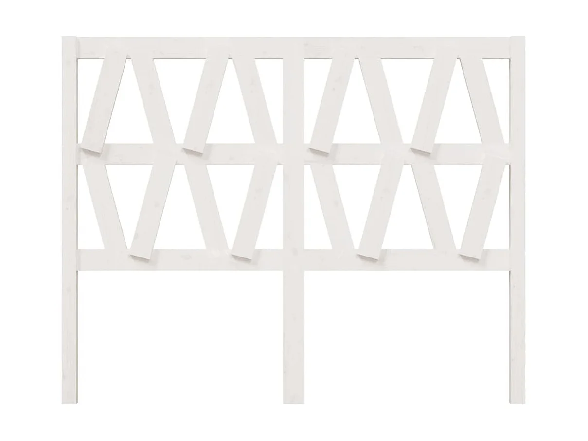 Cabecero de cama madera maciza de pino blanco 126x4x100 cm ES81362