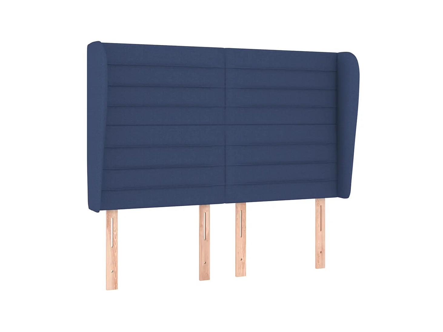 Testiera | Testata del letto ad Orecchio Blu 147 x 23 x 118/128 cm in Tessuto