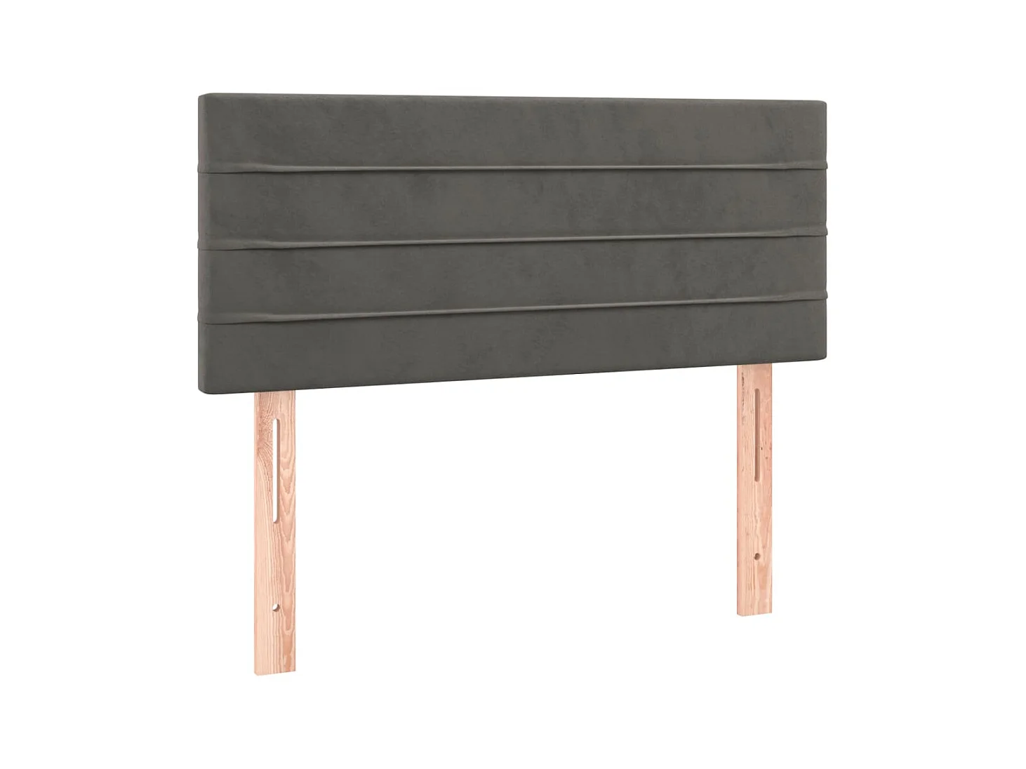 Tête de lit Gris foncé 80x5x78/88 cm Velours POI95128 BonneVie Meuble