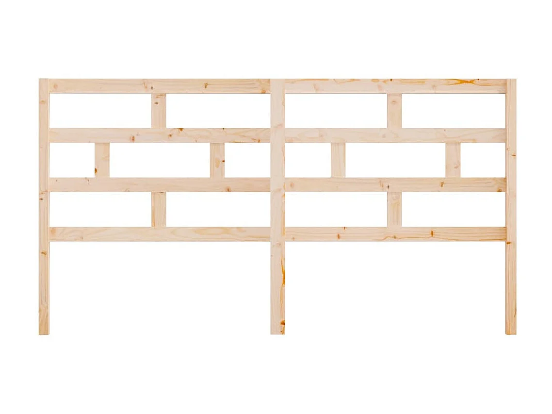 Tête de lit 206x4x100 cm Bois massif de pin POI62744 BonneVie Meuble