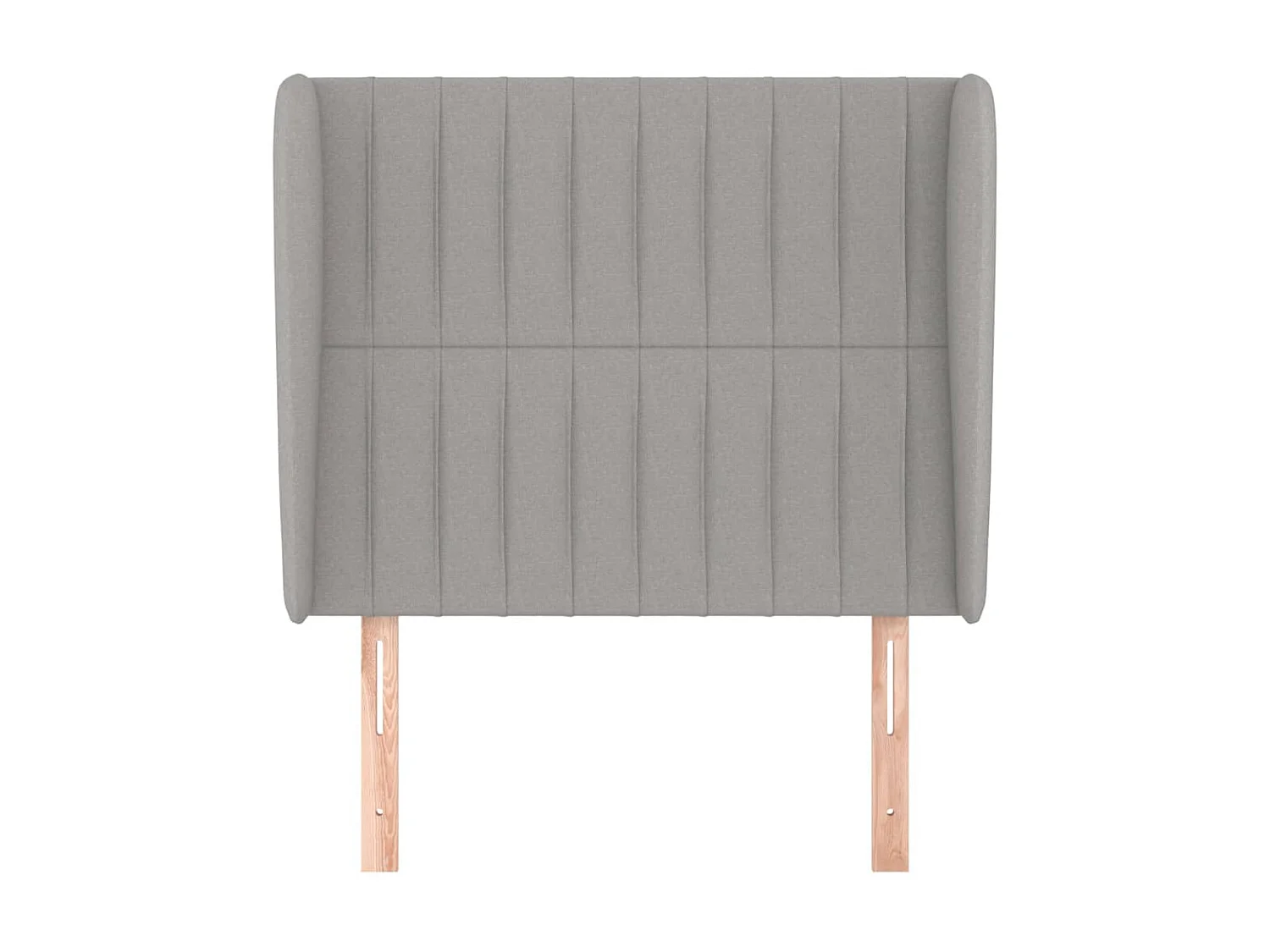 Tête de lit avec oreilles Gris clair 103x23x118/128 cm Tissu POI14200 BonneVie Meuble