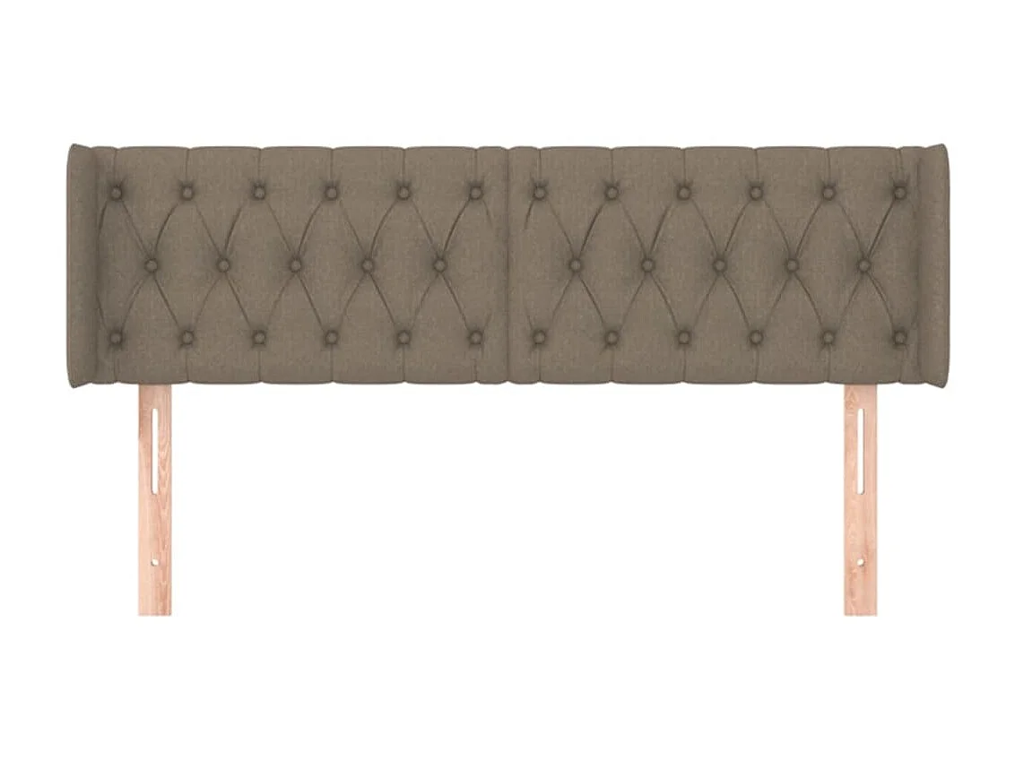 Kopfteil,Bettkopfteil mit Ohren Taupe 147x16x78/88 cm Stoff -gkd264250