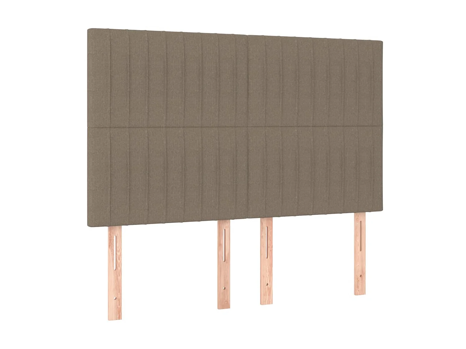 Tête de lit à LED Taupe 144x5x118/128 cm Tissu POI29769 BonneVie Meuble