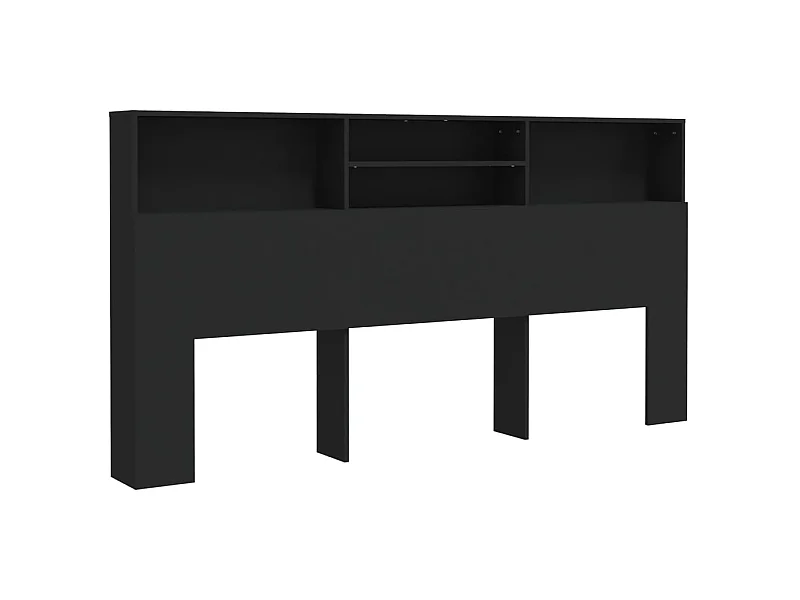 Armário de cabeceira 200x19x103,5 cm preto PT947793