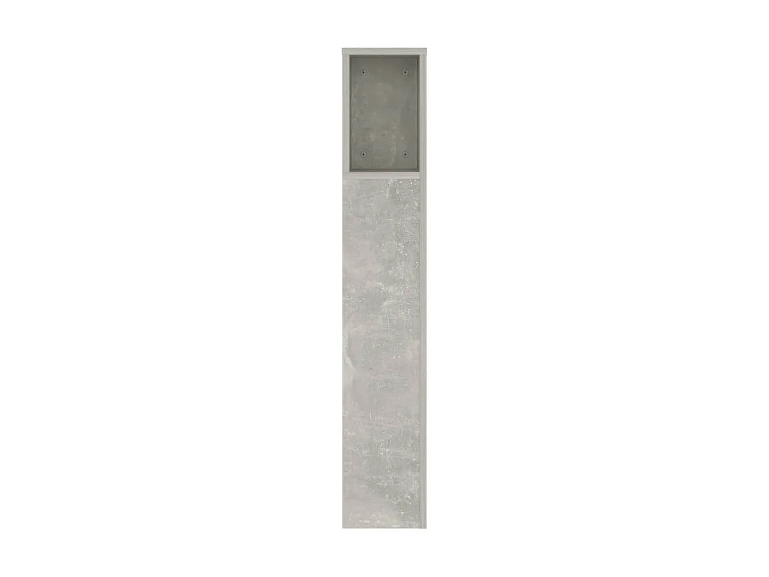 Armoire de tête de lit Gris béton 140x18,5x104,5 cm POI27037 BonneVie Meuble