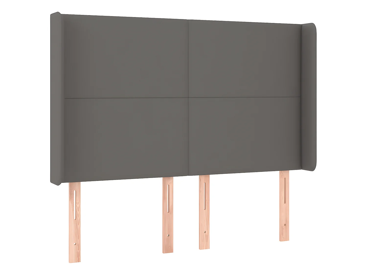 Testiera a LED Grigio 147x16x118/128cm in Similpelle CFW224697