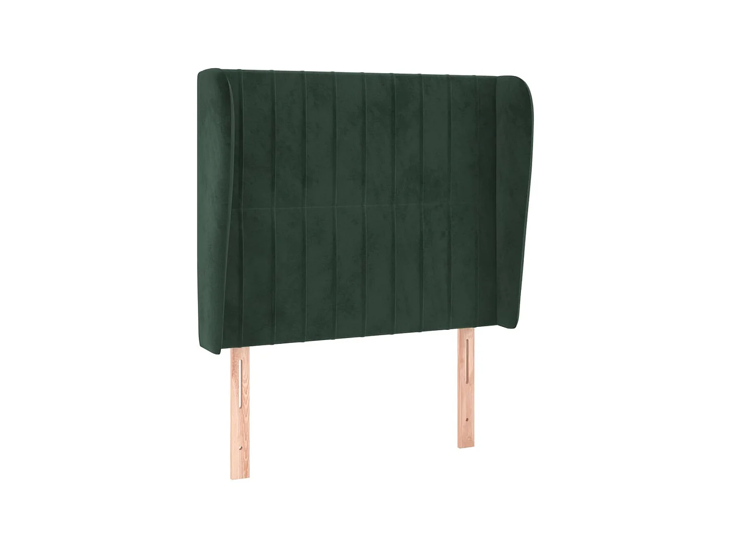Tête de lit avec oreilles Vert foncé 93x23x118/128 cm Velours POI27364 BonneVie Meuble