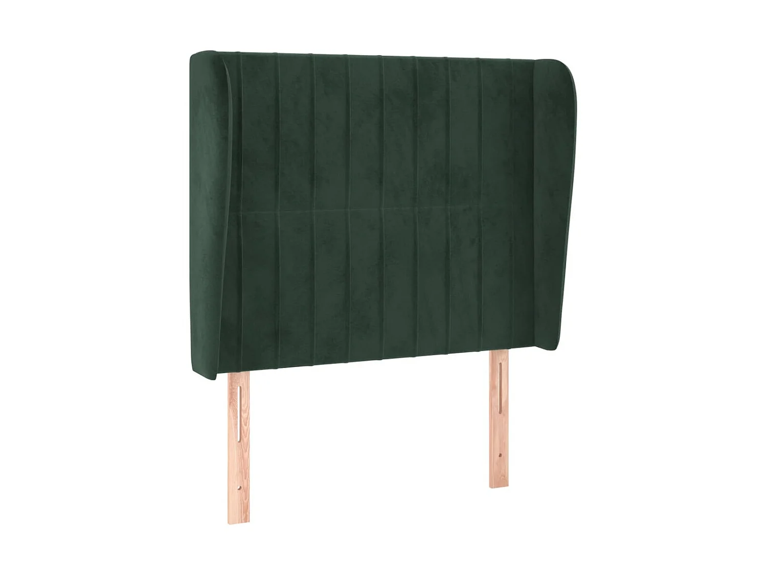 Tête de lit avec oreilles Vert foncé 93x23x118/128 cm Velours POI27364 BonneVie Meuble