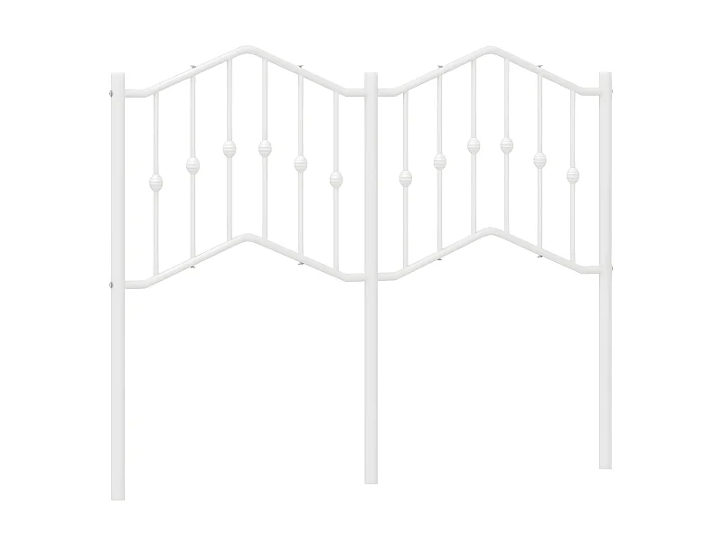 Tête de lit métal blanc 120 cm POI72471 BonneVie Meuble