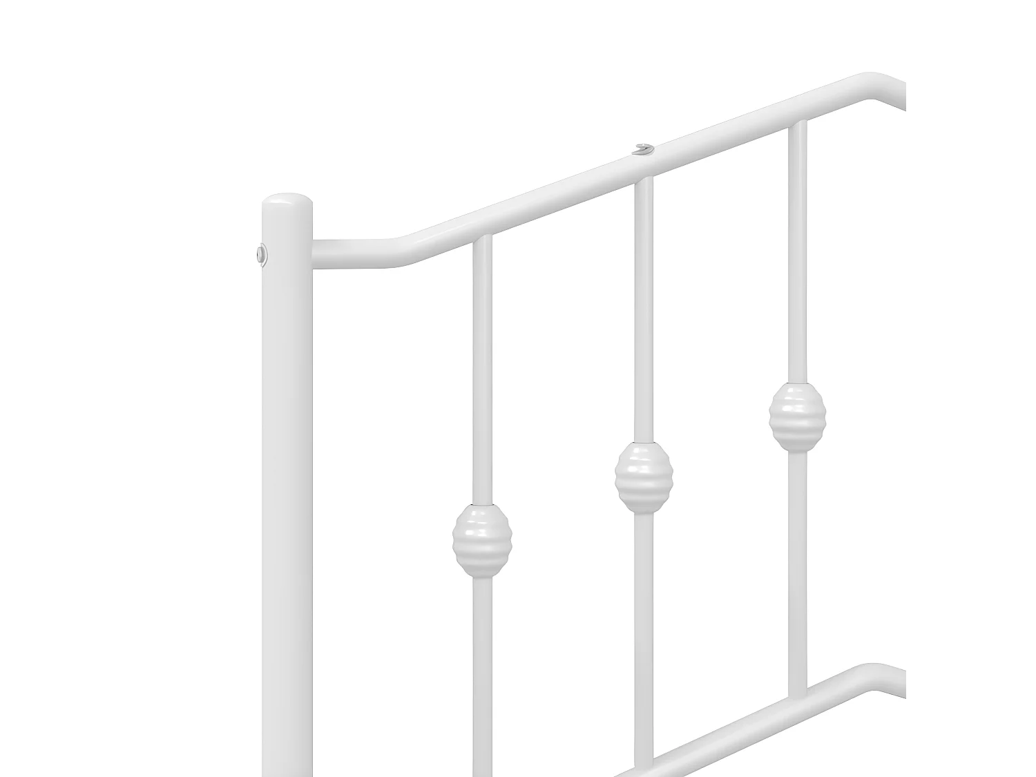 Hoofdbord 120 cm metaal wit NL741362