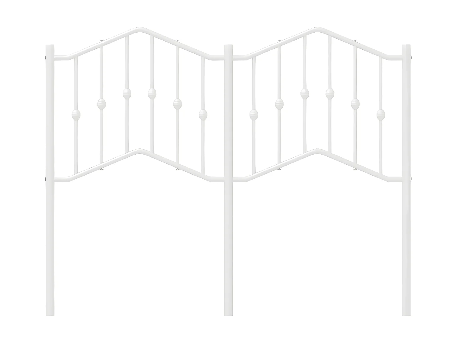 Tête de lit métal blanc 120 cm POI72471 BonneVie Meuble