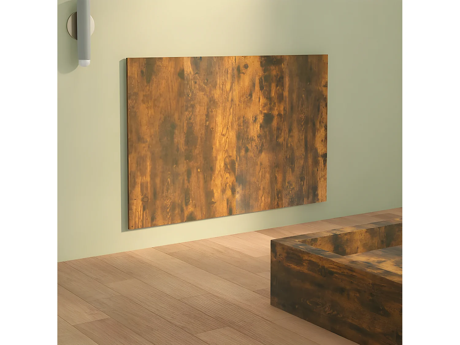 Cabeceira cama 120x1,5x80 cm derivados madeira carvalho fumado PT839984