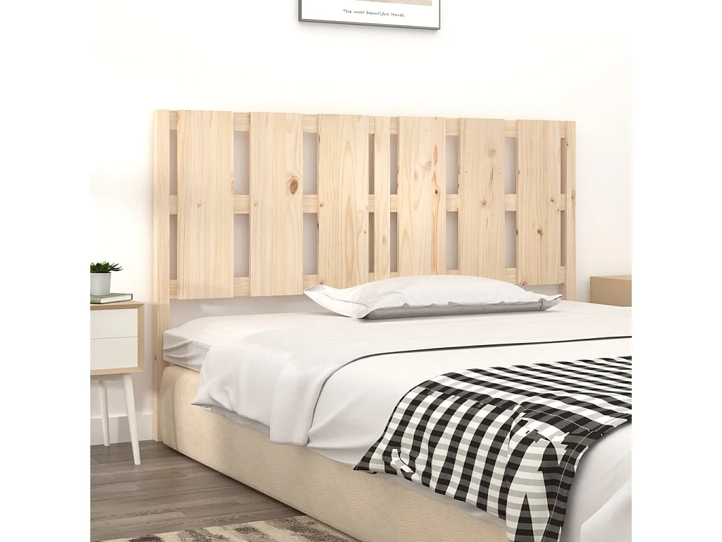 Tête de lit 155,5x4x100 cm Bois massif de pin POI29542 BonneVie Meuble