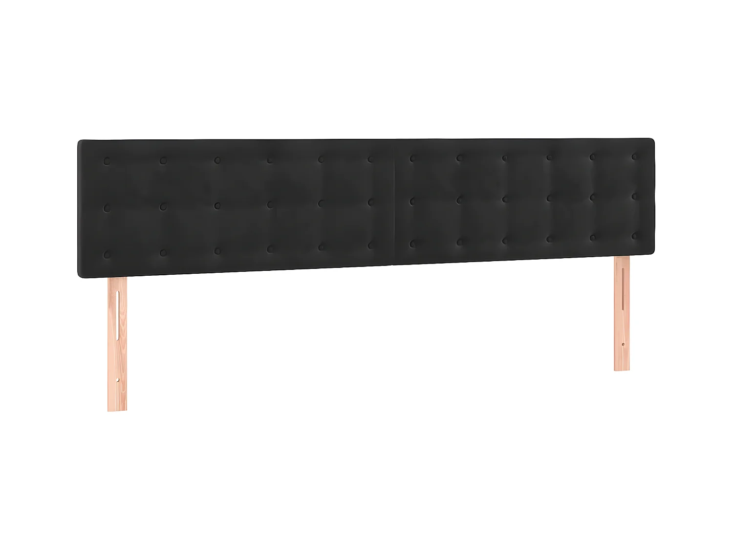 Têtes de lit 2 pcs Noir 100x5x78/88 cm Velours POI61985 BonneVie Meuble