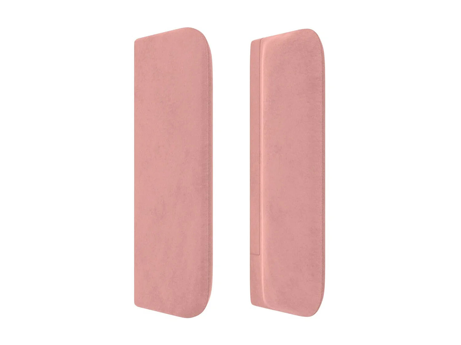 Tête de lit avec oreilles Rose 93x16x78/88 cm Velours POI38320 BonneVie Meuble