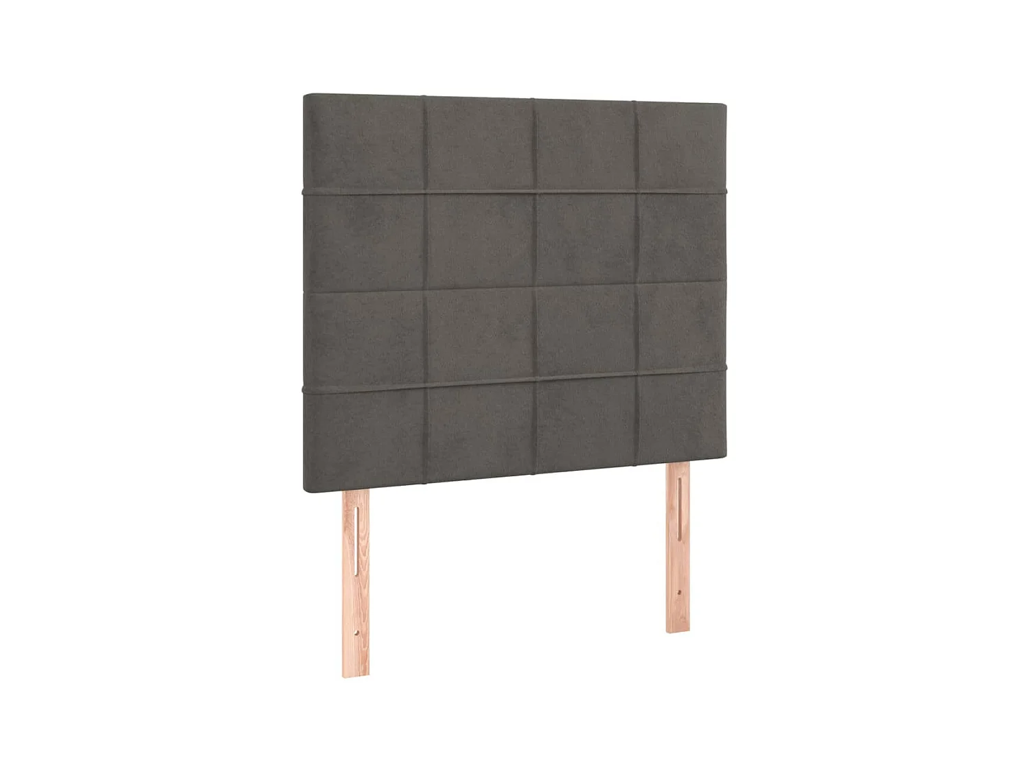 Têtes de lit 2 pcs Gris foncé 100x5x78/88 cm Velours POI34343 BonneVie Meuble
