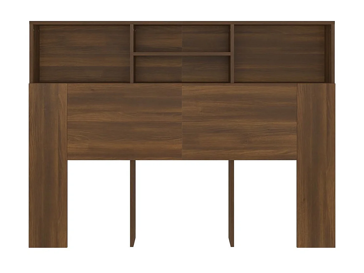 Armoire de tête de lit Chêne marron 140x19x103,5 cm POI87117 BonneVie Meuble