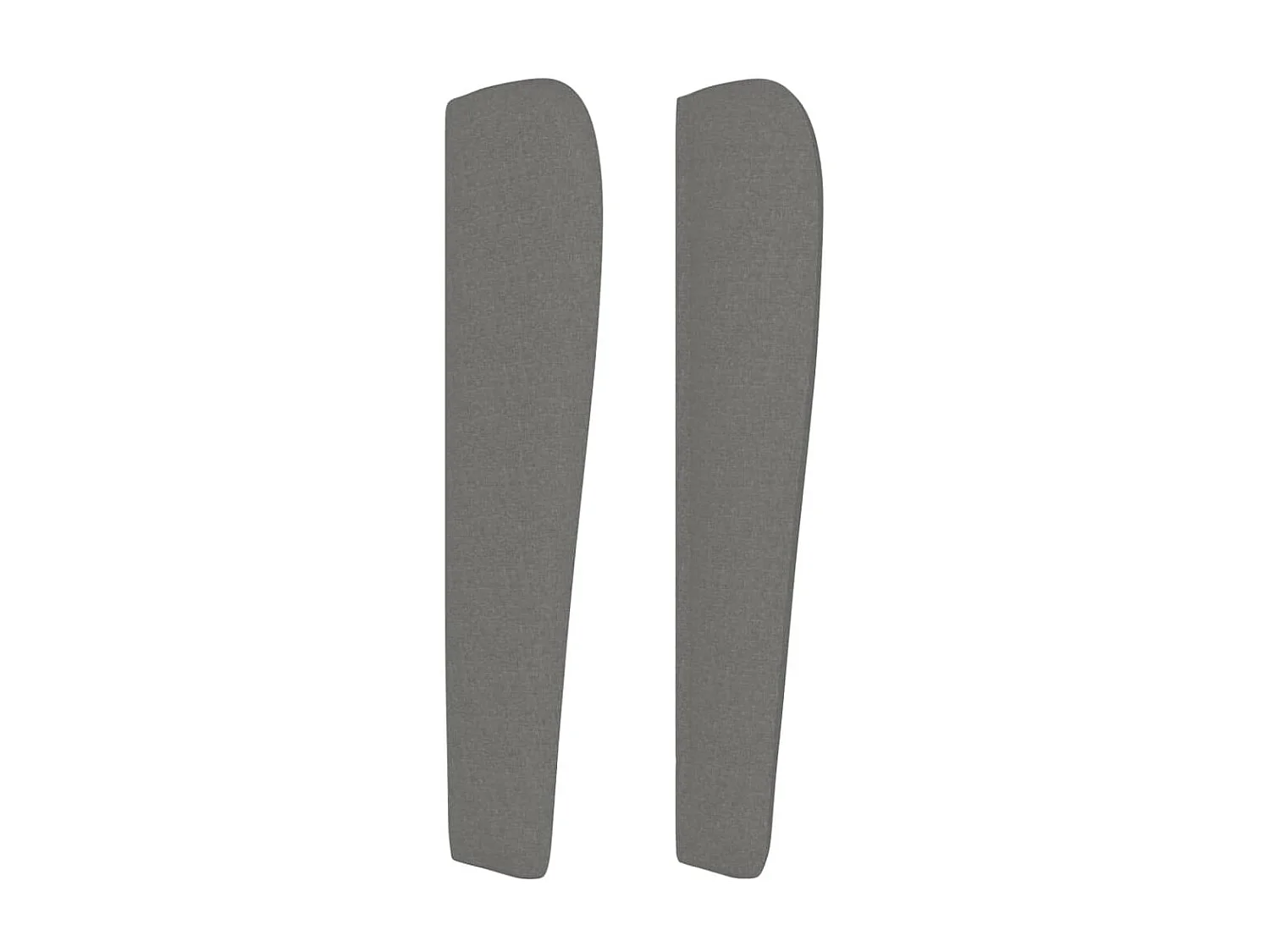 Tête de lit avec oreilles Gris foncé 93x23x118/128 cm Tissu POI45292 BonneVie Meuble