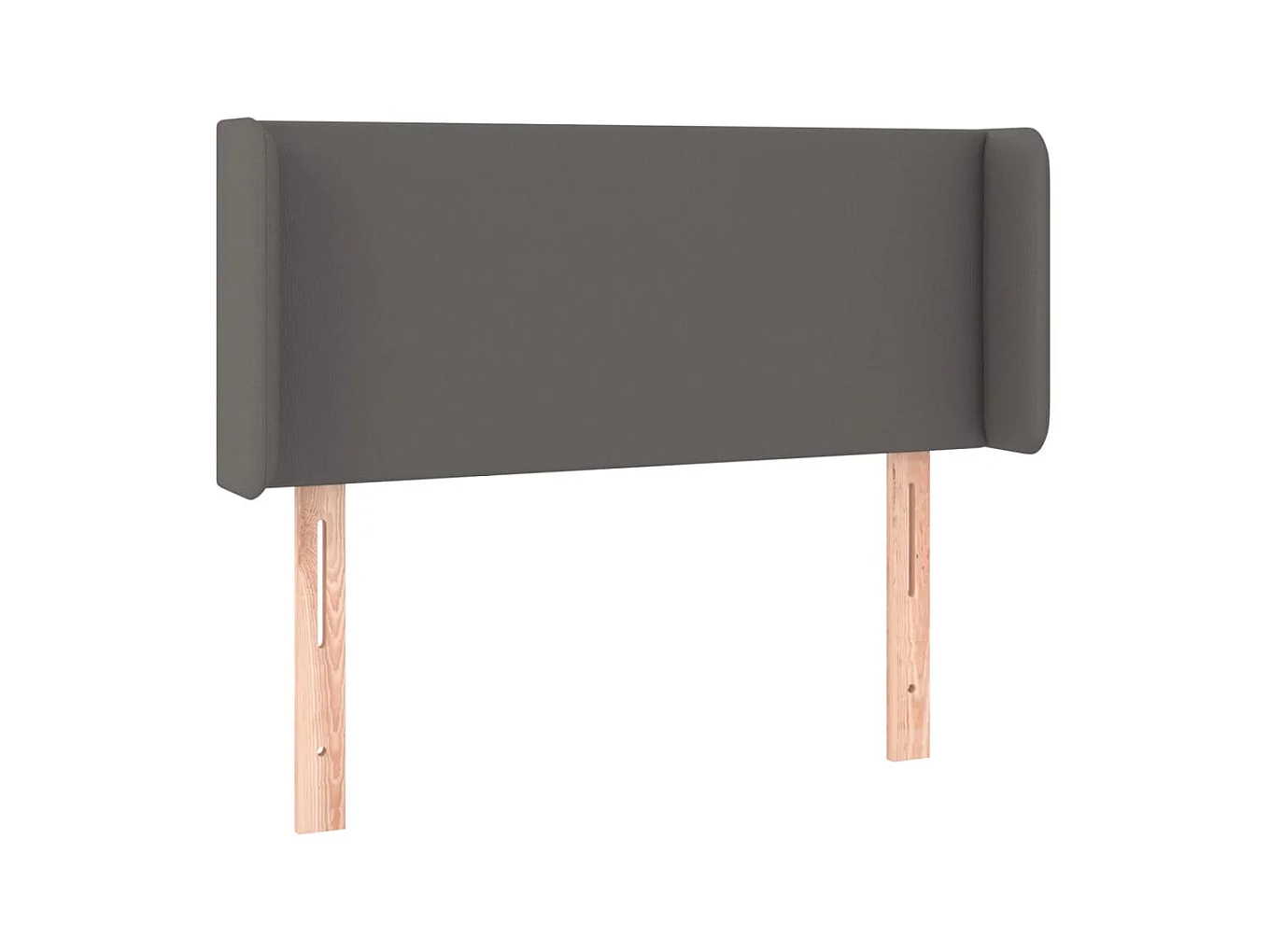 LED Kopfteil,Bettkopfteil Grau 93x16x78/88 cm Kunstleder -gkd580312