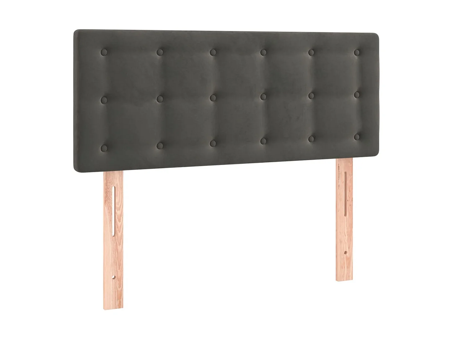Tête de lit à LED Gris foncé 80x5x78/88 cm Velours POI65119 BonneVie Meuble