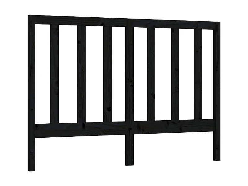 Cabecero de cama madera maciza de pino negro 166x4x100 cm ES61751