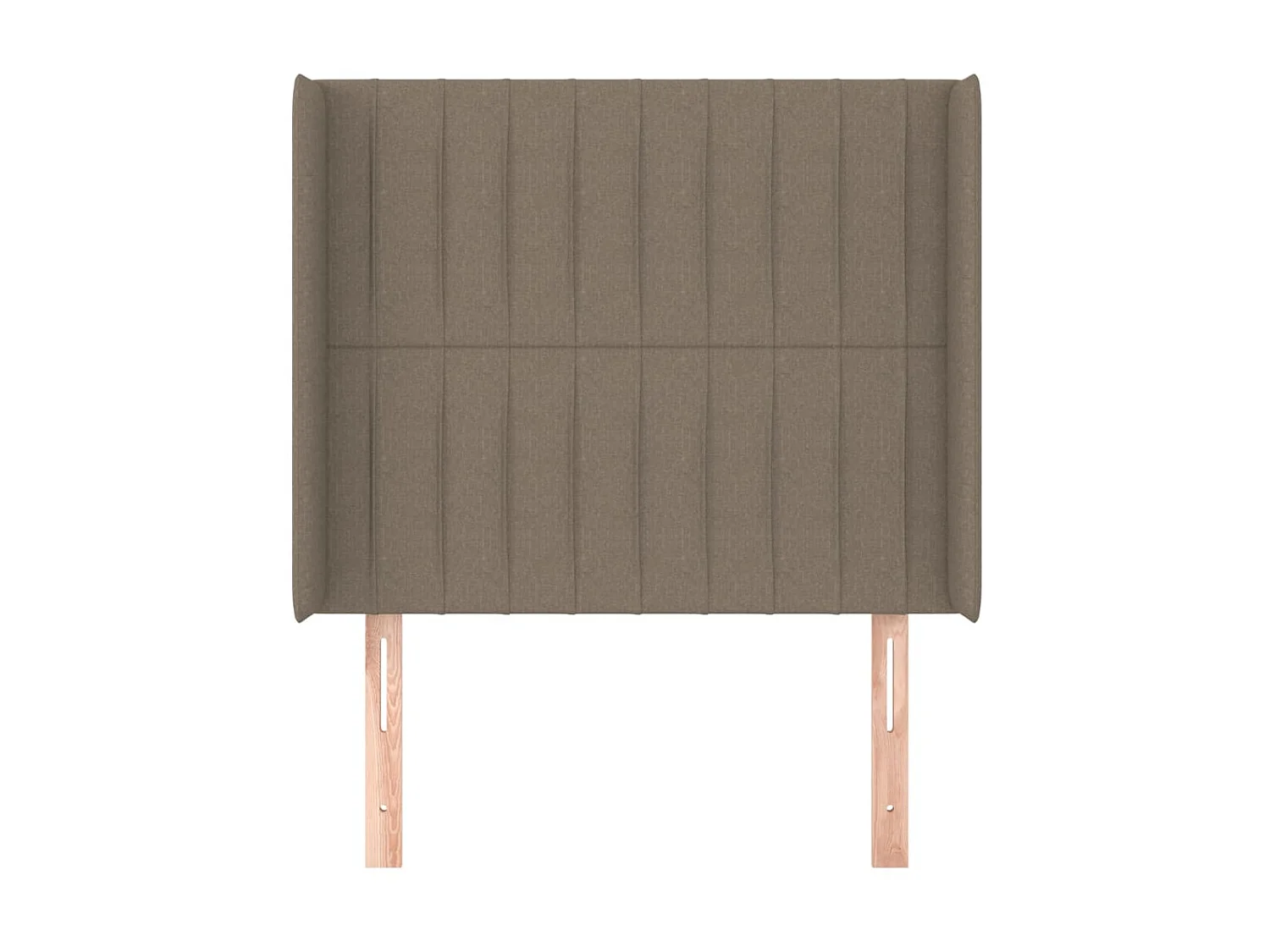 Cabeceira cama c/ abas tecido 83x16x118/128cm cinza-acastanhado PT330359