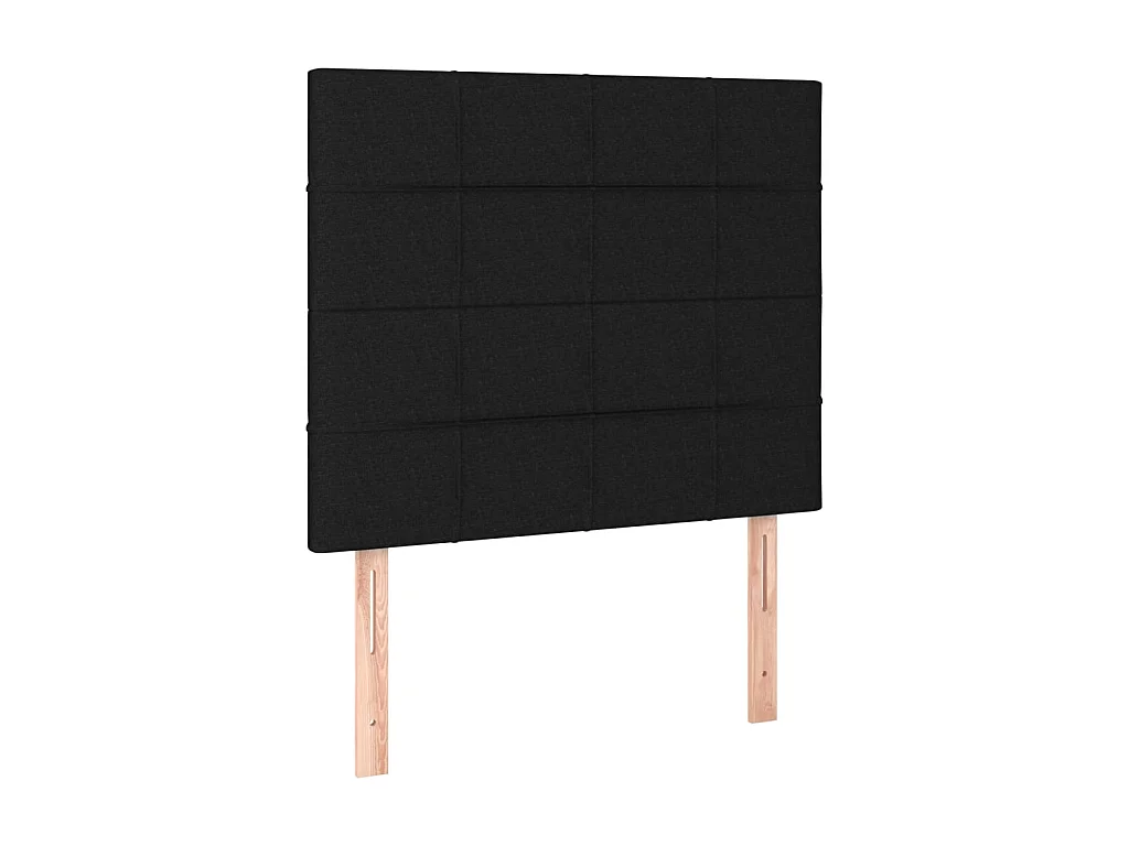 Têtes de lit 2 pcs Noir 80x5x78/88 cm Tissu POI69513 BonneVie Meuble