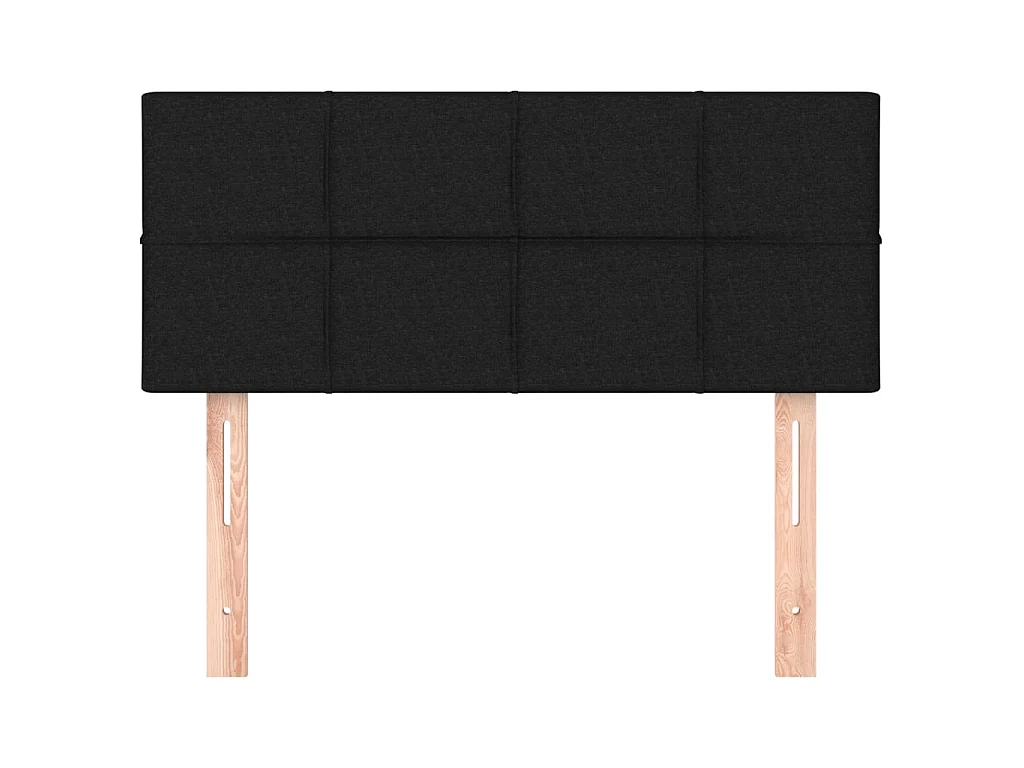 Tête de lit Noir 100x5x78/88 cm Tissu POI48612 BonneVie Meuble