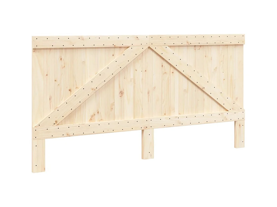 Tête de lit 200x104 cm bois massif de pin POI80694 BonneVie Meuble