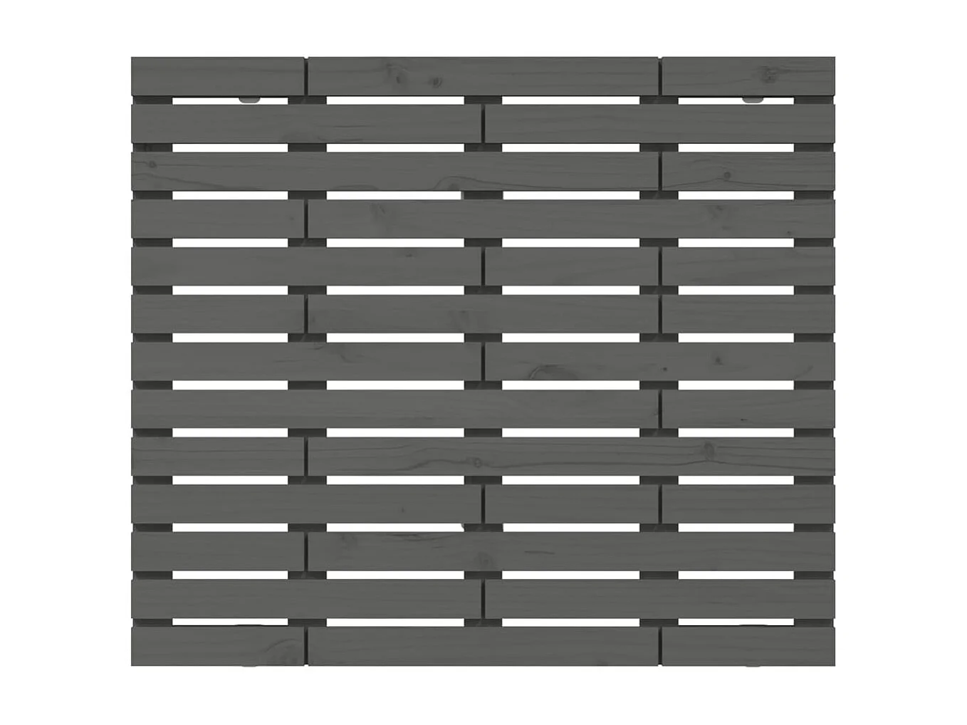 Tête de lit murale Gris 141x3x91,5 cm Bois massif de pin POI58775 BonneVie Meuble